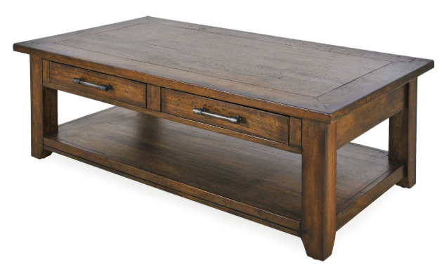 Bosquet Coffee Table With Draws - Rustic Dark
