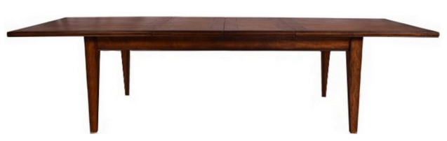 Bosquet Mango Wood  Double Extension Dining Table - Rustic Dark