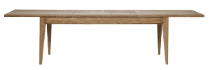 Bosquet Mango Wood Double Extension Dining Table - Rustic Light