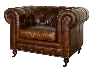 Hampton Court Armchair - Vintage Cigar