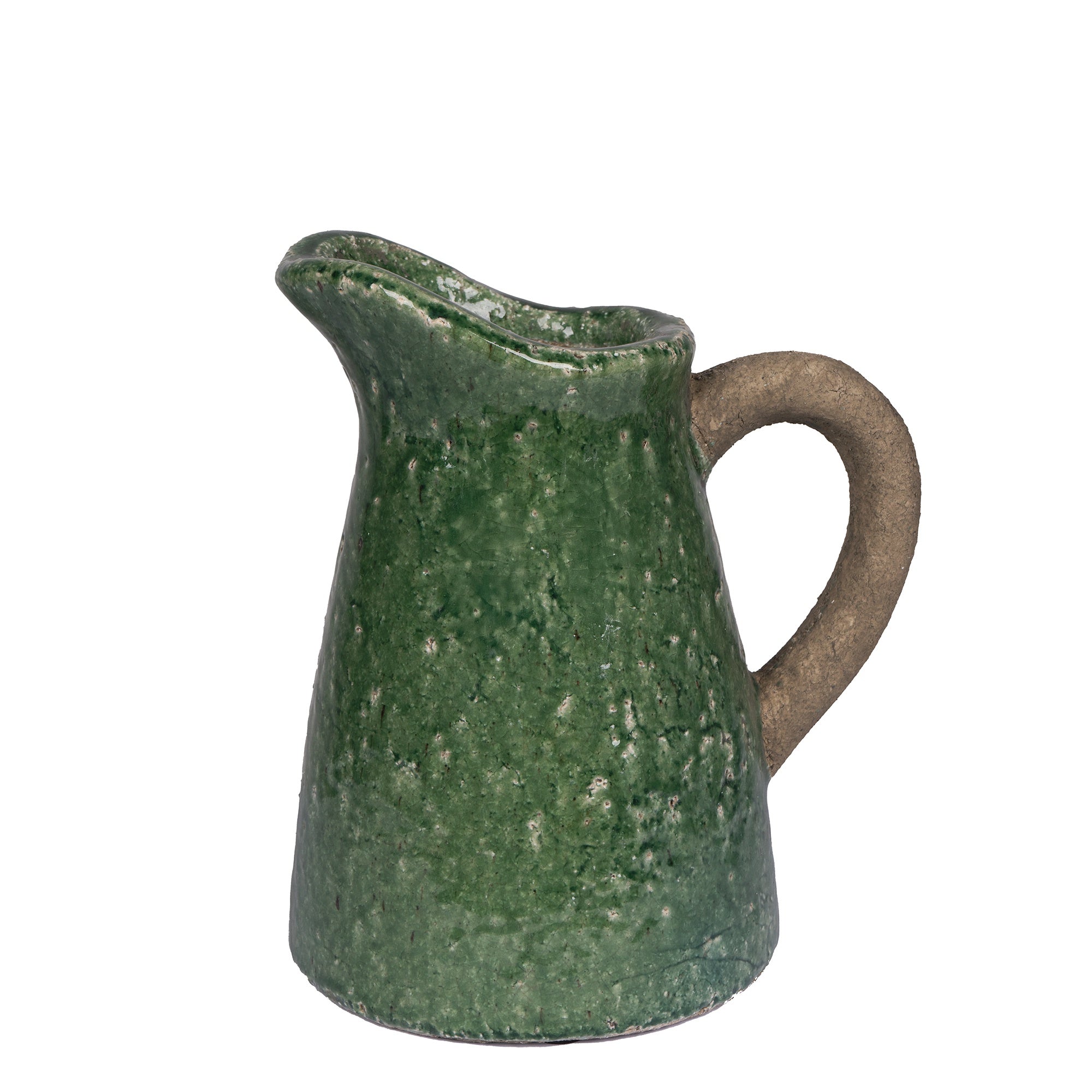 Green Glaze Stoneware Jug