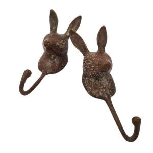 Brass Rabbit Hooks - all colours