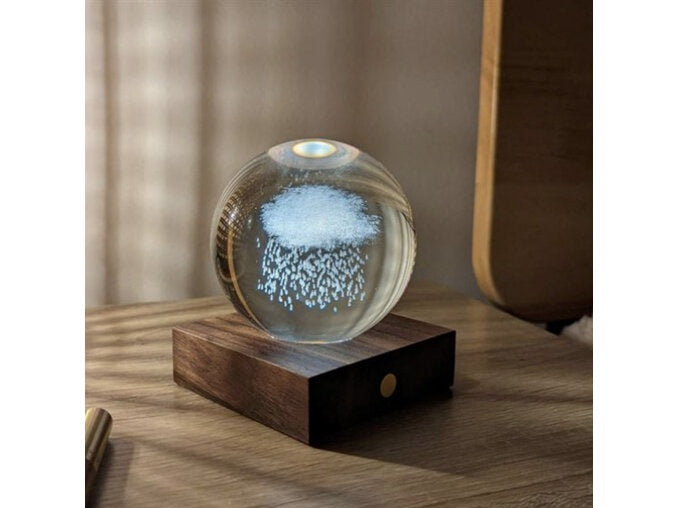 Crystal Light - Rain Cloud 3D Laser Engraved